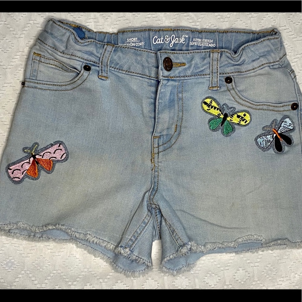 Girls L (10/12) Cat & Jack Distressed Shortcuts